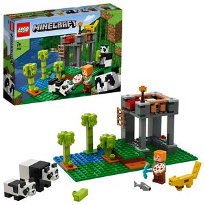 LEGO 21158 Minecraft Der Panda-Kindergarten, Bauset mit Alex und Tierfiguren, Spielzeuge für Mädchen und Jungen ab 5 Jahren