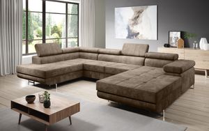 FURNIX Zante Couch Sofa Schlafsofa U-Form U-Sofa Schlaffunktion PS 03