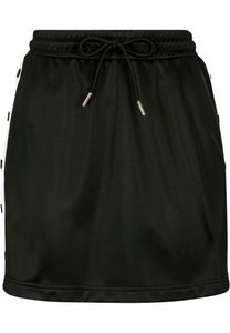 Urban Classics Damen Ladies Track Skirt TB2624, color:blk/wht/blk, size:M