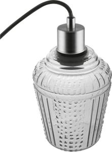 Ledvance Vintage 1906 Pendelleuchte Carved Pendant Jar Rauchglas Ø10cm max. 40W E27 kürzbar