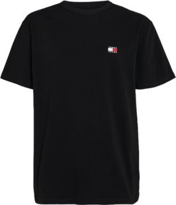 Tommy Hilfiger Schwarzes reguläres Fit T-Shirt – Xxl
