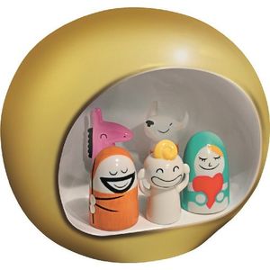 Alessi Presepe - Krippe, Goldfarben