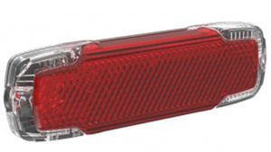Busch & Müller 326ASDC-02 E-Bike-Rücklicht 'Toplight 2C-E', für Gepäckträger 50/80 mm, rot/schwarz