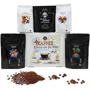 Kaffee "Einmal um die Welt" Karibik Box - 5 ausgefallene Kaffee Sorten - Gemahlen