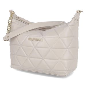 Valentino Damen Hobo Bag/ Schultertasche CARNABY Beige Kunstleder-