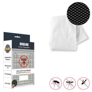 4 x Fliegengitter Insektenschutz Mückenschutz schwarz weiss Dachfenster (Weiß, 150X300)