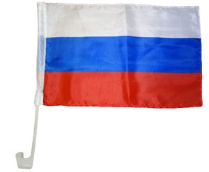 Autoflagge Russland 30 x 40 cm - Autofahne Fahne Flagge Fenster Fensterflagge Fensterfahne Fanflagge Fanfahne Scheibenfahne Scheibenflagge WM EM