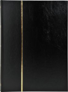 Exacompta Briefmarken Einsteckalbum Halbleder 16 Seiten 165x225cm Schwarz 26131E