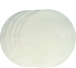 vhbw 5x Feinfilter Ersatz für Nilfisk 140 1515 500, 1473260500, 147 3260 500 für Staubsauger - Vliesfilter Weiß, Rund