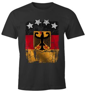 Cooles Herren T-Shirt Deutschland Fan-Shirt WM 2018 Fußball Weltmeisterschaft Moonworks® anthrazit XL