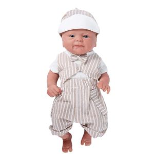 Silikon Reborn Babypuppen, realistische bemalte Merkmale, lebensechtes Neugeborenen-Design, 36cm(14inch) Junge