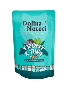 DOLINA NOTECI SUPERFOOD mokra karma dla kota pstrąg i tuńczyk 85g