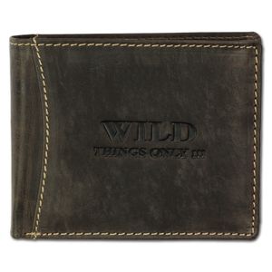 Wild Things Only Leder Herren Geldbörse Brieftasche braun 12x2x9.5cm OPJ103N