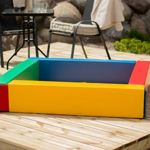 IGLU Soft Play Bälle-Bad Softbausteine Ballpool Ballebad Multicolore 130x130 cm