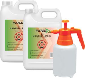 INSIGO 2x2L + 2L DRUCKSPRÜHER Anti-Insekten-Spray, Anti-Insekten-Mittel, Anti Insekten, Insektenvernichter, Insektenschutz, Ungeziefermittel, Ungeziefer bekämpfen, gegen Ungeziefer & Insekten, Vernichtung, Abwehr, Ex, frei, für Innen & Außen