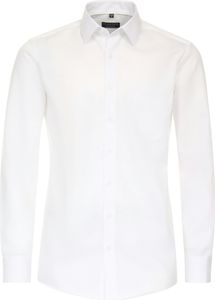 REDMOND Herren Businesshemd Langarm Kent Comfort-Fit Twill Weiß XL