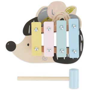 Bieco Igel Baby pastell Xylophon klein - Musikinstrumente für Kinder ab 1 Jahr - musikalische Früherziehung - Musikinstrumente Baby 1 Jahr Xylophon Kinder 1 Jahr Holz Instrumente Baby Xylophon 1 Jahr