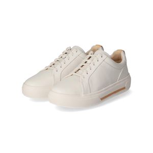 Clarks Damen Low Sneaker HOLLYHOCK WALK Weiß (Off White) Glattleder
