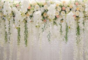 Blumen-Fotohintergrund für Hochzeiten/Babypartys, Blumendekoration für Fotos