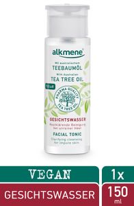 alkmene Teebaumöl Gesichtswasser für unreine Haut - Anti Pickel, Hautunreinheiten & Rötungen Gesichtsreinigung 1x 150 ml