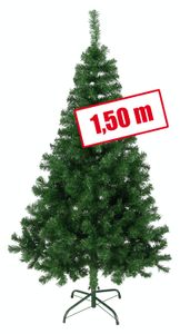 HI Weihnachtsbaum mit Ständer aus Metall Grün 150 cm