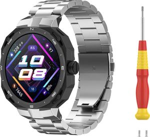 INF Metallarmband für Huawei GT Cyber Smartwatch Silber