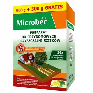 Preparat do przydomowych oczyszczalni ścieków Microbec Bio 900 g + 300 g