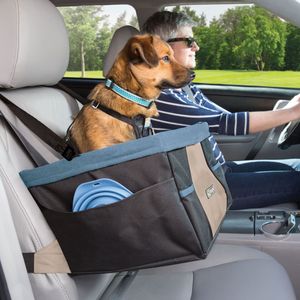 Kurgo Rover Booster Seat erhöhter Autositz für Hunde Schwarz/Grau