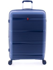 GLADIATOR Hartschalen-Trolley Koffer XL - 76 cm, 4 Rollen, TSA-Schloss, Dehnfalte, Polypropylen, blau