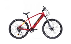 MTB bicykel Pegas Dynamic Hiking E-Bike. Matná červená