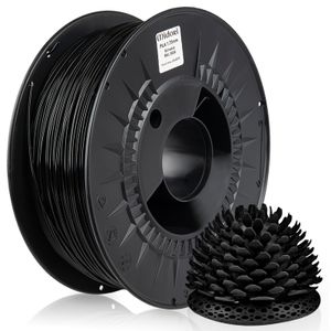 MIDORI® 3D Drucker 1,75mm PLA Filament 1kg Spule Rolle Premium Schwarz RAL9005