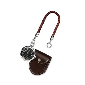 Regent P-38 Taschenuhr Quarz,Durchmesser 42mm, Ziffernblatt schwarz ´Zentralsekunde