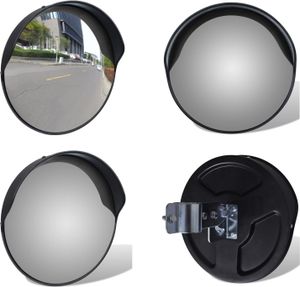 vidaXL Dopravní zrcadlo Convex PC Plastic Black 30 cm Outdoor - Dopravní zrcadlo - Dopravní zrcadlo - Vypouklé dopravní zrcadlo - Vypouklé dopravní zrcadlo