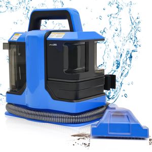 7MAGIC Polsterreiniger Gerät, vielseitiger tragbarer Teppich- und Polsterreiniger, Teppichfleckreiniger & Haustierflecksauger mit 3,5-Zoll-Tough-Stain-Tool, 450W, Blau