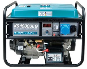 Könner & Söhnen KS 10000E G Hybrid Stromerzeuger 8000 Watt, DUAL FUEL Benzin / LPG, E-Start, 1x16A (