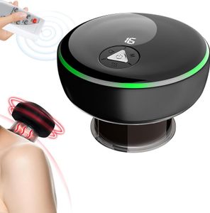 Elektrisches Schröpfgerät, Infrarot-Elektro-Schröpfmassagegerät, 16 Geschwindigkeiten, 3 Modi, Schröpfset mit Fernbedienung, intelligentes Schröpfgerä