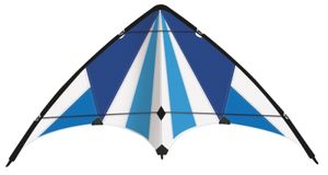 Dvojriadková kaskadérska modrá slučka 130 cm modrá / biela
