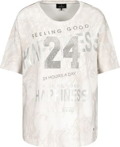Monari Damen T-Shirt mit Frontprint und Glitzer sandelholz cold dye 40