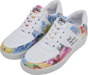 DOGO Dice Sneakers - Vegane Atmungsaktive Bunte Damen Sneaker - No More Drama 36