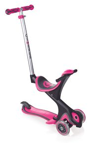 Scooter Kinderroller Dreirad Laufrad Globber Evo Comfort 5in1 pink