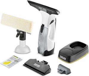 Kärcher Cleaner de Glasreiniger a Akku WV 5 Plus N Akku, Zusatzakku, Indikator LED Status de Akku, 2 Düsen de Vakuum, Sprühflasche con Mikrofasertuch de, 20 ml Reinigungsmittel