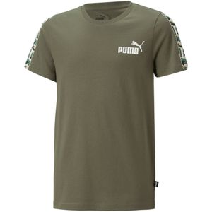 PUMA Essentials Tape Camouflage T-Shirt Jungen 73 - green moss 140