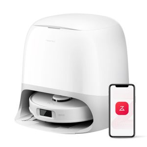 roborock Qrevo Curv S5X Saugroboter mit Wischfunktion, Dual Anti-Tangle-System, 17.000 Pa, 75°C Heißwasser-Moppwäsche, Intelligente Schmutzerkennung
