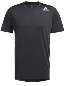 adidas Herren Sport-Fitness-T-Shirt FreeLift 3-Streifen T-Shirt schwarz , Größe:M