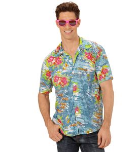 Hawaii Hemd - Hawaii shirt  in hellblau Gr XL - S4311