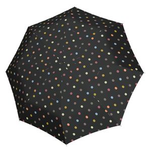 reisenthel Regenschirm Taschenschirm klein umbrella duomatic ergonomischer Griff und Schirmdach , Farbe:dots