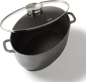 STONELINE® Bräter Schmortopf Oval 39x26 cm | mit Deckel