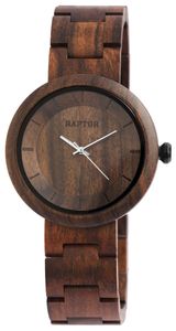 Raptor Damen Uhr Holz Armbanduhr braun RA10171-002