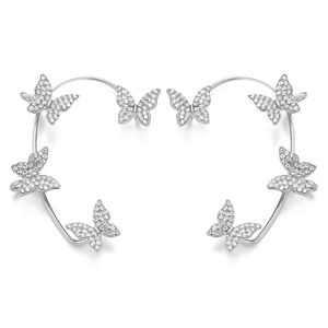 INF Ear Cuffs Ohrringe mit Schmetterlingen 1 Paar