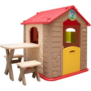 Dětský domeček od 1 - Zahradní dětský domek se stolem - Dětský domeček pro vnitřní použití